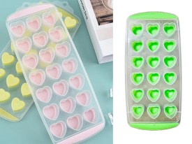 Molde cubetera plastico y goma CORAZONES